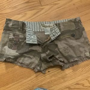 Billabong shorts. Camo pattern. Size 5.